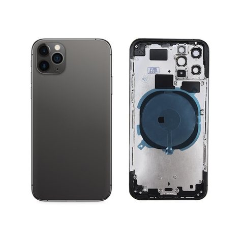 Carcasa trasera para iPhone 11 Pro, gris espacial