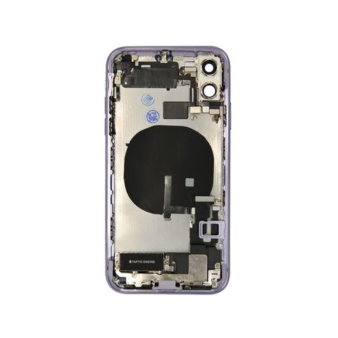 Conjunto de chasis y carcasa trasera con piezas pequeñas preinstaladas para iPhone 11, morado — imagen 3