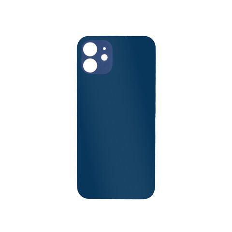Cristal trasero con adhesivo para iPhone 12, azul (orificio grande de cámara) — imagen 2