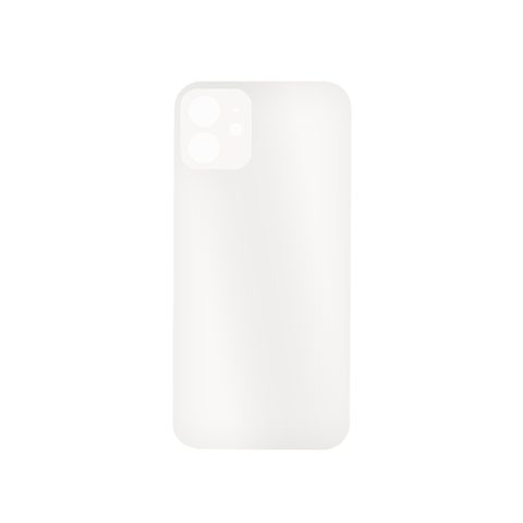 Cristal trasero con adhesivo para iPhone 12, blanco (orificio grande de cámara) — imagen 2