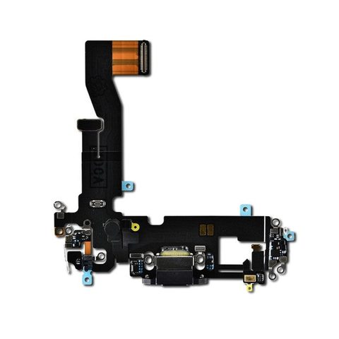 Cable flex con conector de puerto de carga para iPhone 12 / iPhone 12 Pro, negro — imagen 1