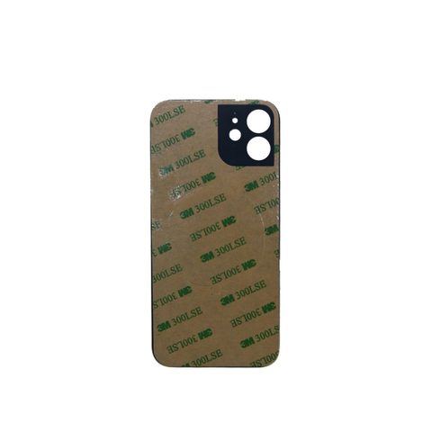 Cristal trasero con adhesivo para iPhone 12 Mini, azul (orificio grande de cámara) — imagen 3