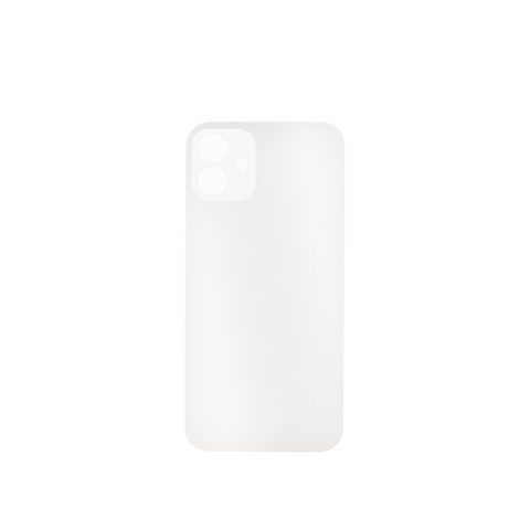 Cristal trasero con adhesivo para iPhone 12 Mini, blanco (orificio grande de cámara) — imagen 2