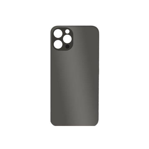 Cristal trasero con adhesivo para iPhone 12 Pro, grafito (orificio grande de cámara) — imagen 2