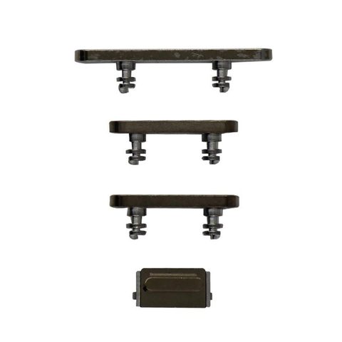 Juego de botones rígidos para iPhone 12 Pro / iPhone 12 Pro Max, dorado (volumen, encendido, silencio)