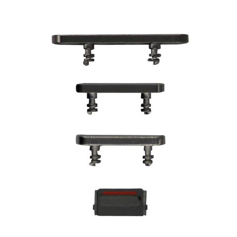 Juego de botones rígidos para iPhone 12 Pro / iPhone 12 Pro Max, plateado (volumen, encendido, silencio)