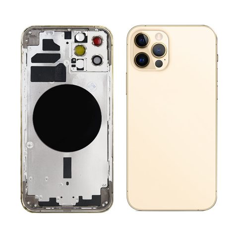 Chasis y carcasa trasera para iPhone 12 Pro, dorado