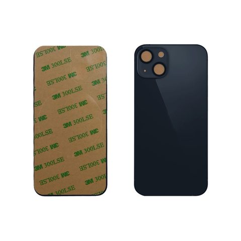 Cristal trasero con adhesivo para iPhone 13, medianoche (orificio grande de cámara) — imagen 1