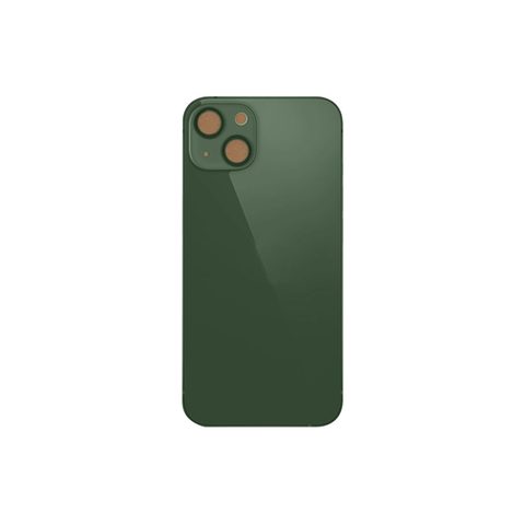 Cristal trasero con adhesivo para iPhone 13 Mini, verde (orificio grande de cámara) — imagen 2