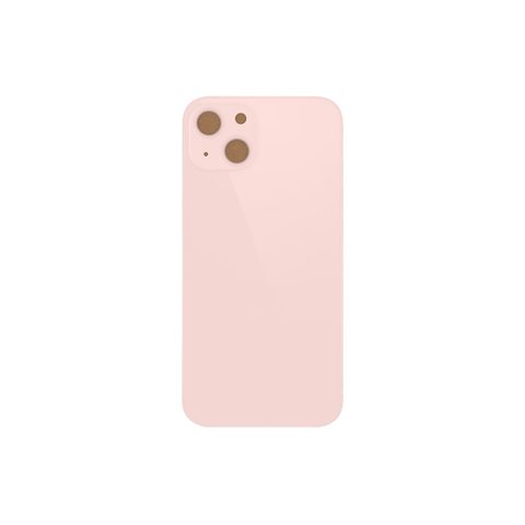 Cristal trasero con adhesivo para iPhone 13 Mini, rosa (orificio grande de cámara) — imagen 2