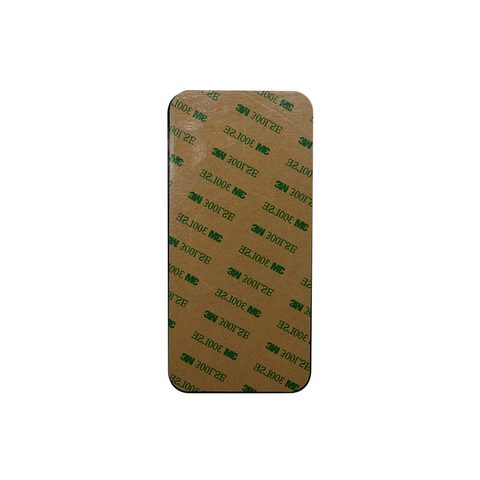 Cristal trasero con adhesivo para iPhone 13 Pro Max, plateado (orificio grande de cámara) — imagen 3