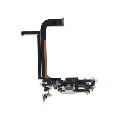 Cable flex con conector de puerto de carga para iPhone 13 Pro Max, plateado