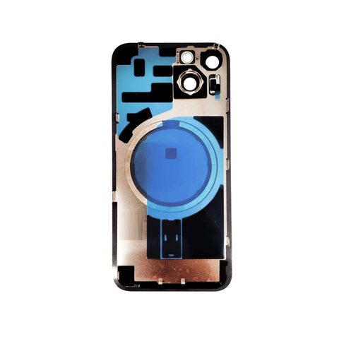 Cristal trasero con imán MagSafe / lente de cámara / bisel de cámara / placa metálica para iPhone 14 Plus, medianoche — imagen 3
