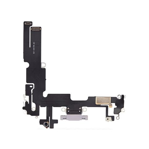 Cable flex con conector de puerto de carga para iPhone 14 Plus, morado — imagen 2