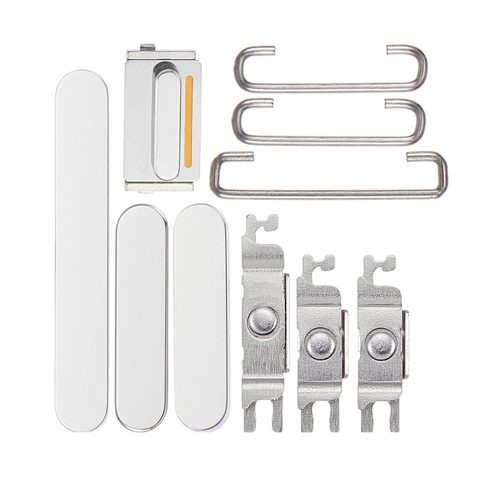 Botones rígidos para iPhone 14 Pro / 14 Pro Max, plateado (encendido / volumen / vibración)