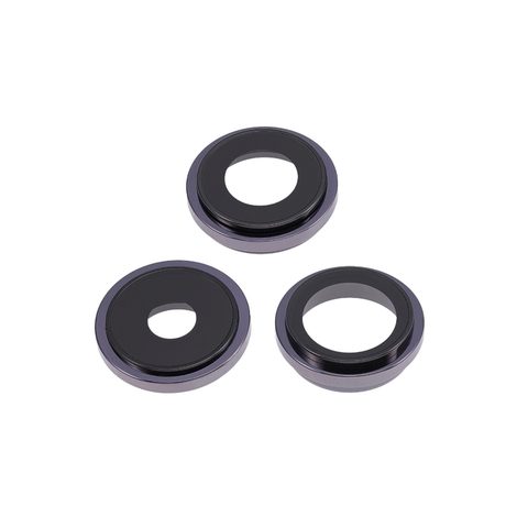 Lente de cámara trasera con soporte y bisel para iPhone 14 Pro / 14 Pro Max, morado oscuro — imagen 2