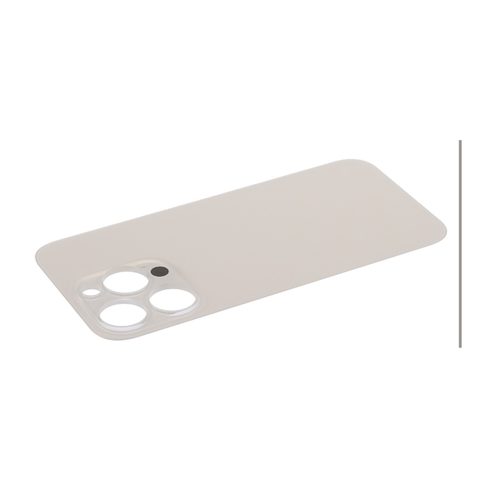 Cristal trasero con adhesivo para iPhone 14 Pro, dorado (orificio grande de cámara) — imagen 3