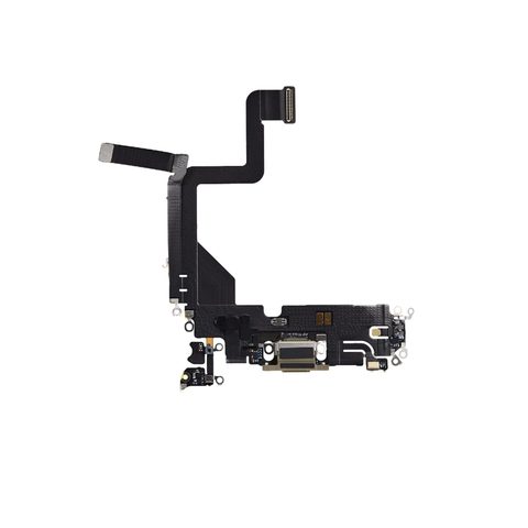 Cable flex con conector de puerto de carga para iPhone 14 Pro, dorado — imagen 1