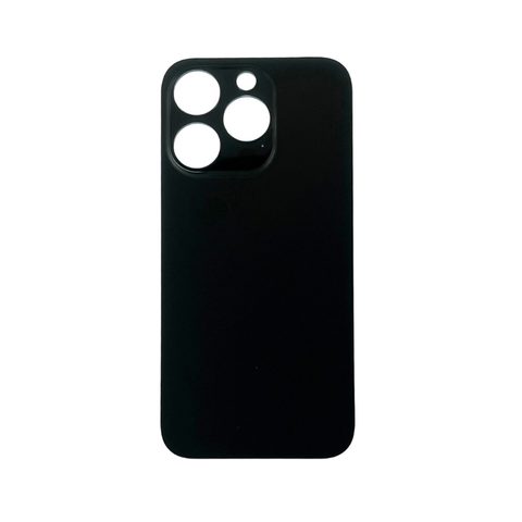 Cristal trasero con adhesivo para iPhone 14 Pro Max, negro espacial (orificio grande de cámara) — imagen 1