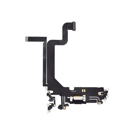 Cable flex con conector de puerto de carga para iPhone 14 Pro Max, negro espacial — imagen 1