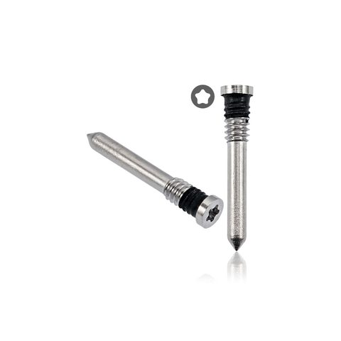 Tornillos inferiores para iPhone 15 / 15 Plus / 15 Pro / 15 Pro Max, titanio blanco