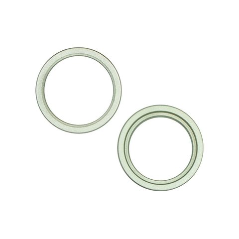 Lente de cámara trasera con soporte y bisel para iPhone 15 / 15 Plus, verde — imagen 1