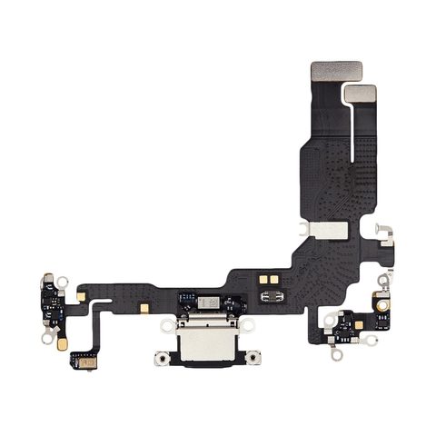 Cable flex con conector de puerto de carga para iPhone 15, negro — imagen 1