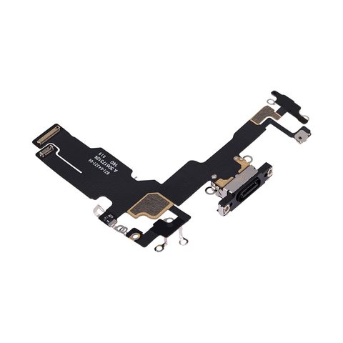 Cable flex con conector de puerto de carga para iPhone 15, negro — imagen 4
