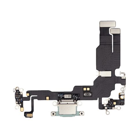 Cable flex con conector de puerto de carga para iPhone 15, verde — imagen 1