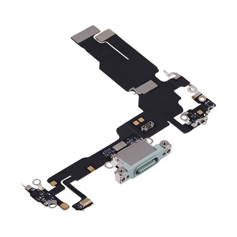Cable flex con conector de puerto de carga para iPhone 15, verde — imagen 3