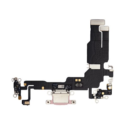 Cable flex con conector de puerto de carga para iPhone 15, rosa — imagen 1