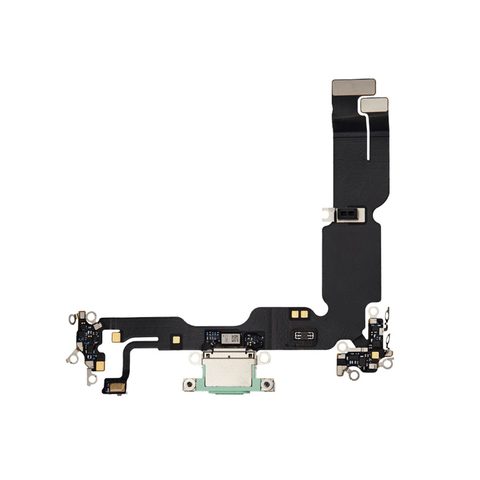 Cable flex con conector de puerto de carga para iPhone 15 Plus, verde — imagen 1