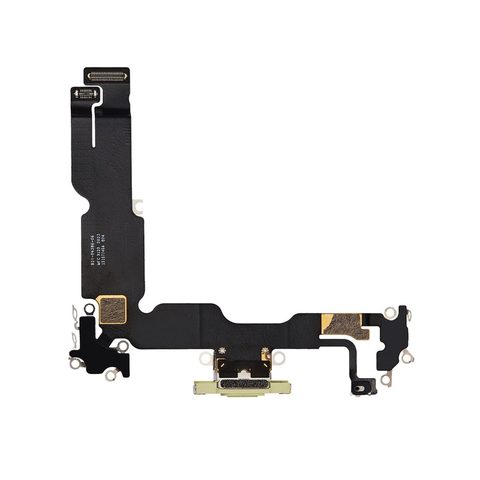 Cable flex con conector de puerto de carga para iPhone 15 Plus, amarillo — imagen 2