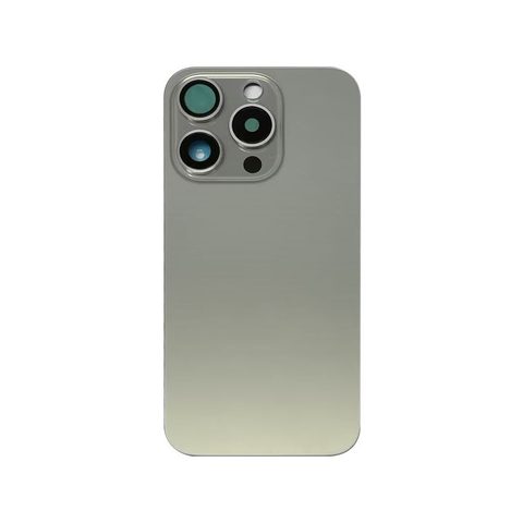 Cristal trasero con imán MagSafe / lente de cámara / bisel de cámara / placa metálica para iPhone 15 Pro, titanio natural — imagen 2