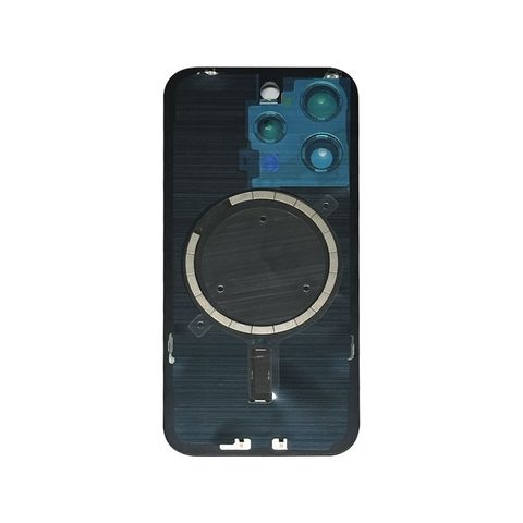 Cristal trasero con imán MagSafe / lente de cámara / bisel de cámara / placa metálica para iPhone 15 Pro, titanio azul — imagen 3
