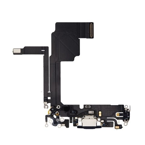 Cable flex con conector de puerto de carga para iPhone 15 Pro, titanio negro