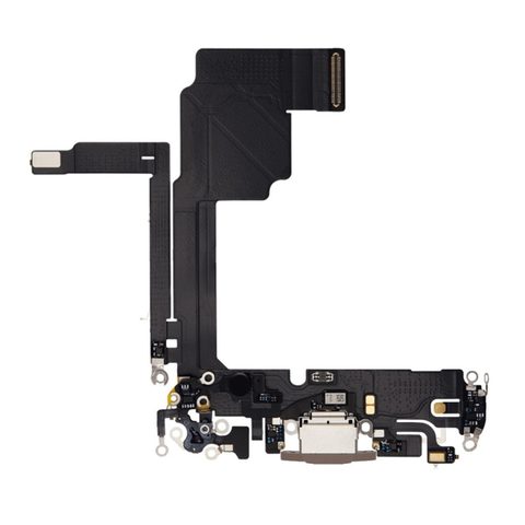 Cable flex con conector de puerto de carga para iPhone 15 Pro, titanio natural — imagen 1