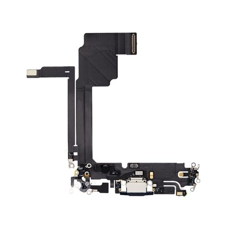 Cable flex con conector de puerto de carga para iPhone 15 Pro Max, titanio negro