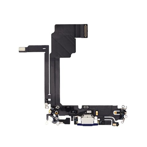 Cable flex con conector de puerto de carga para iPhone 15 Pro Max, titanio azul