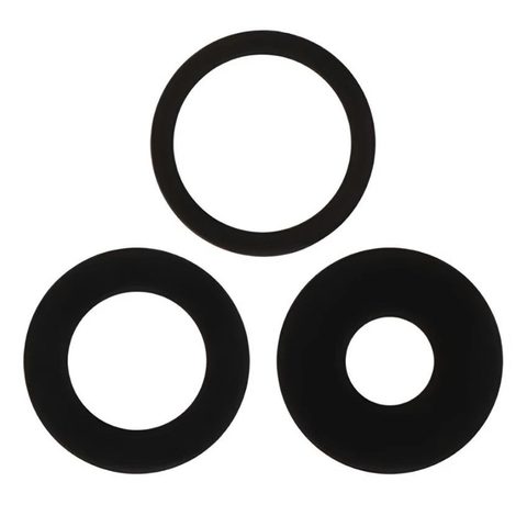 Lente de cámara trasera con soporte y bisel para iPhone 15 Pro, plateado