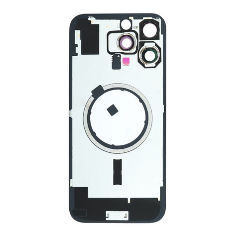 Cristal trasero con marco / imán MagSafe / lente de cámara / bisel de cámara / placa metálica para iPhone 16 Pro, titanio desierto — imagen 2
