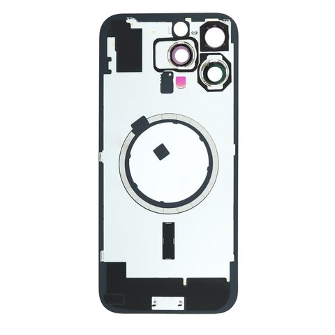Cristal trasero con marco / imán MagSafe / lente de cámara / bisel de cámara / placa metálica para iPhone 16 Pro, titanio natural — imagen 2