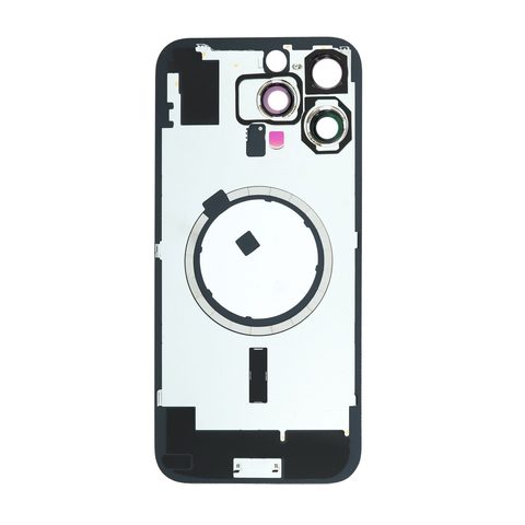 Cristal trasero con marco / imán MagSafe / lente de cámara / bisel de cámara / placa metálica para iPhone 16 Pro Max, titanio desierto — imagen 2
