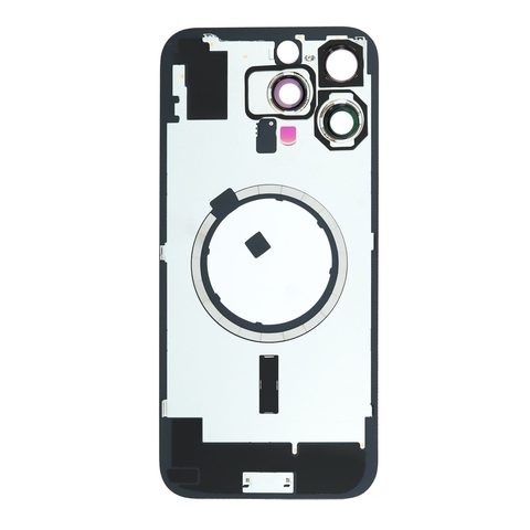 Cristal trasero con marco / imán MagSafe / lente de cámara / bisel de cámara / placa metálica para iPhone 16 Pro Max, titanio natural — imagen 2