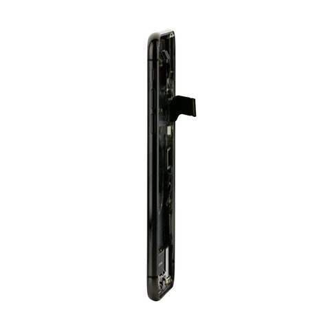 Conjunto de chasis y carcasa trasera con piezas pequeñas preinstaladas para iPhone X, negro — imagen 4