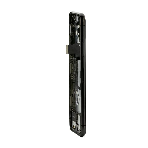 Conjunto de chasis y carcasa trasera con piezas pequeñas preinstaladas para iPhone X, negro — imagen 5