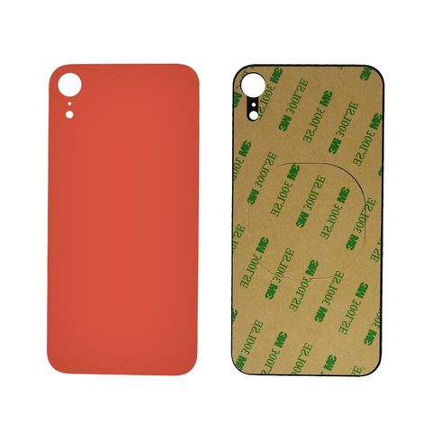 Cristal trasero con adhesivo para iPhone XR, coral (orificio grande de cámara) — imagen 3