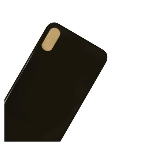 Cristal trasero con adhesivo para iPhone XS, negro (gris espacial / orificio grande de cámara) — imagen 4