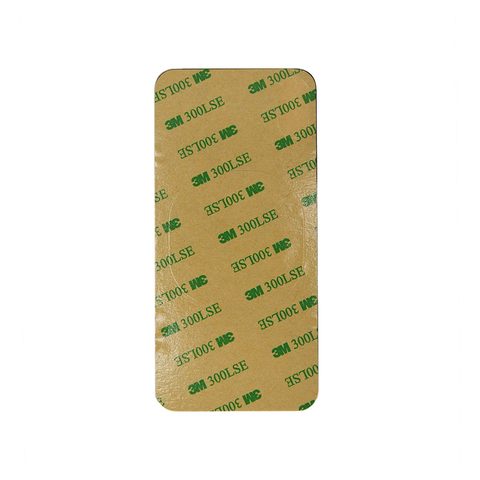 Cristal trasero con adhesivo para iPhone XS, plateado (orificio grande de cámara) — imagen 3