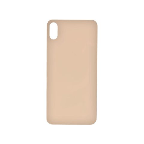 Cristal trasero con adhesivo para iPhone XS Max, dorado (orificio grande de cámara) — imagen 1